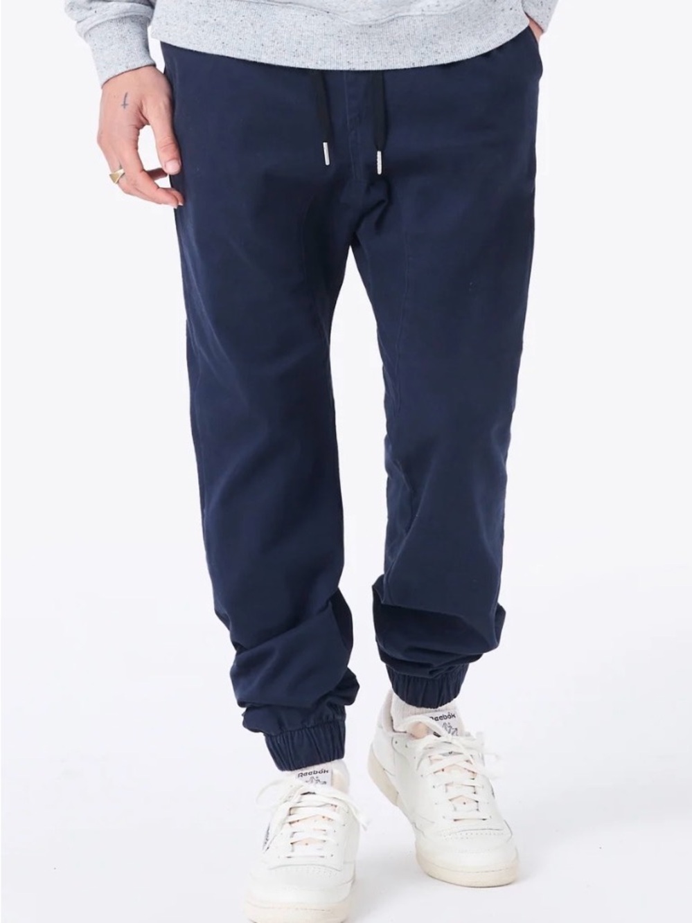 Zanerobe navy Jogger Pants with Drawstring Waist